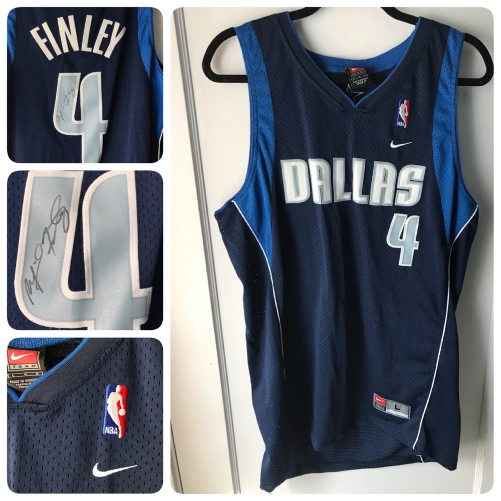 Michael Finley Dallas Mavericks Signed NBA Jersey